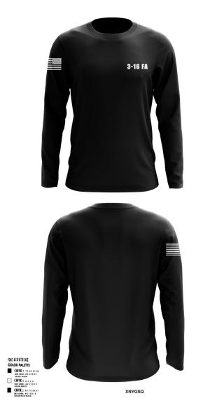 Long Sleeve Performance Shirt, 3-16 FA, Army, Teamtime, Team time, sublimation, custom sports apparel, team uniforms, spirit wear, spiritwear, sports uniforms, custom shirts, team store, custom team store, fundraiser sports, apparel fundraiser