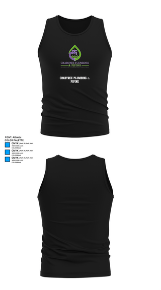 Tank Top, Crabtree Plumbing & Piping, , Teamtime, Team time, sublimation, custom sports apparel, team uniforms, spirit wear, spiritwear, sports uniforms, custom shirts, team store, custom team store, fundraiser sports, apparel fundraiser