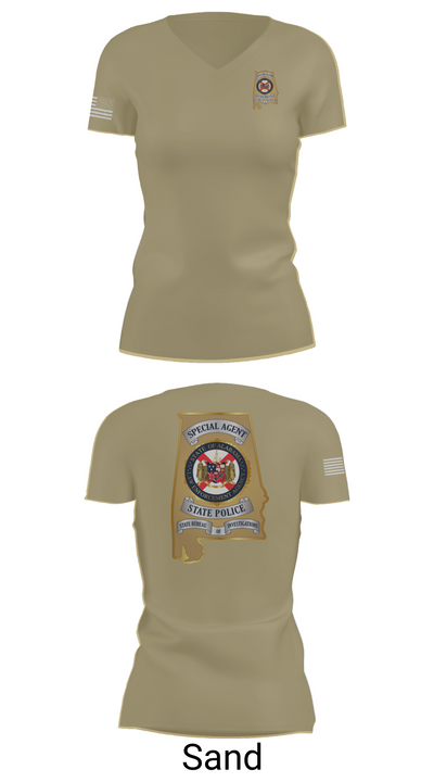 Major Crimes 85282762 Women's Short Sleeve V-neck Shirt - 84