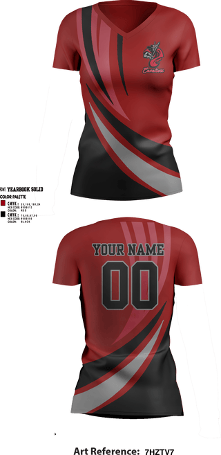 Womens Short Sleeve Vneck Shirt, Chatham High School Volleyball, Women's Volleyball, Teamtime, Team time, sublimation, custom sports apparel, team uniforms, spirit wear, spiritwear, sports uniforms, custom shirts, team store, custom team store, fundraiser sports, apparel fundraiser