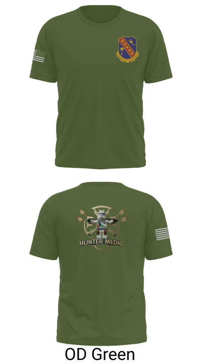 1-148th HHB Medics 16650436 Old School Cotton Feel Shirt - 48