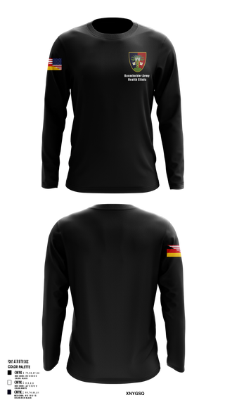 Long Sleeve Performance Shirt, U.S. Army Health Clinic - Baumholder, Army, Teamtime, Team time, sublimation, custom sports apparel, team uniforms, spirit wear, spiritwear, sports uniforms, custom shirts, team store, custom team store, fundraiser sports, apparel fundraiser