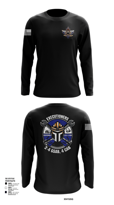 E 2-4 GSAB 63928011 Long Sleeve Performance Shirt - 126