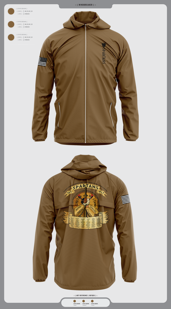 Windbreaker, Spartans, , Teamtime, Team time, sublimation, custom sports apparel, team uniforms, spirit wear, spiritwear, sports uniforms, custom shirts, team store, custom team store, fundraiser sports, apparel fundraiser