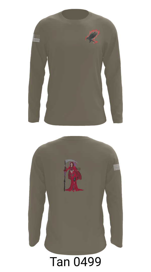 Long Sleeve Performance Shirt, A Co. 152 BEB, Army, Teamtime, Team time, sublimation, custom sports apparel, team uniforms, spirit wear, spiritwear, sports uniforms, custom shirts, team store, custom team store, fundraiser sports, apparel fundraiser