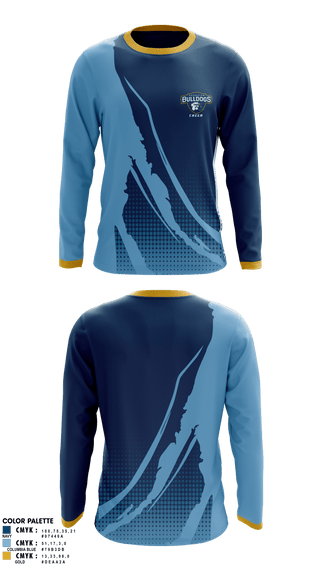 Long Sleeve Performance Shirt, Grandview Middle School Cheer, Cheer, Teamtime, Team time, sublimation, custom sports apparel, team uniforms, spirit wear, spiritwear, sports uniforms, custom shirts, team store, custom team store, fundraiser sports, apparel fundraiser