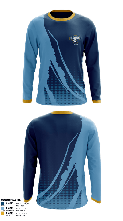 Grandview Middle School Cheer 23349487 Long Sleeve Performance Shirt - 1