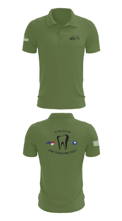 810th med co 30898387 Short Sleeve Performance Polo - 47