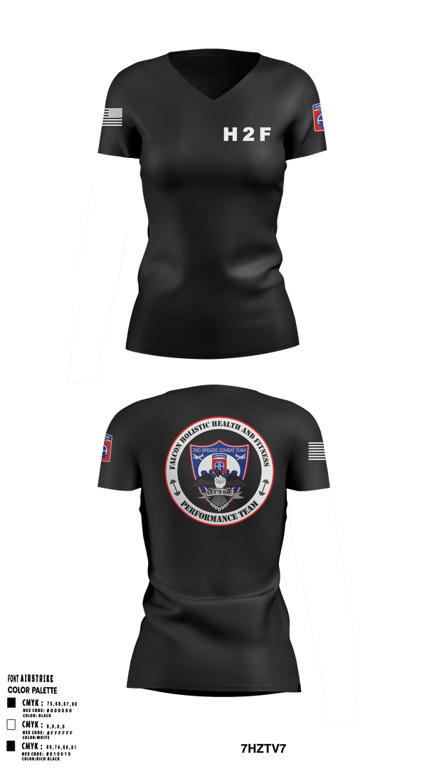 Womens Short Sleeve Vneck Shirt, 2BCT H2F, Army, Teamtime, Team time, sublimation, custom sports apparel, team uniforms, spirit wear, spiritwear, sports uniforms, custom shirts, team store, custom team store, fundraiser sports, apparel fundraiser