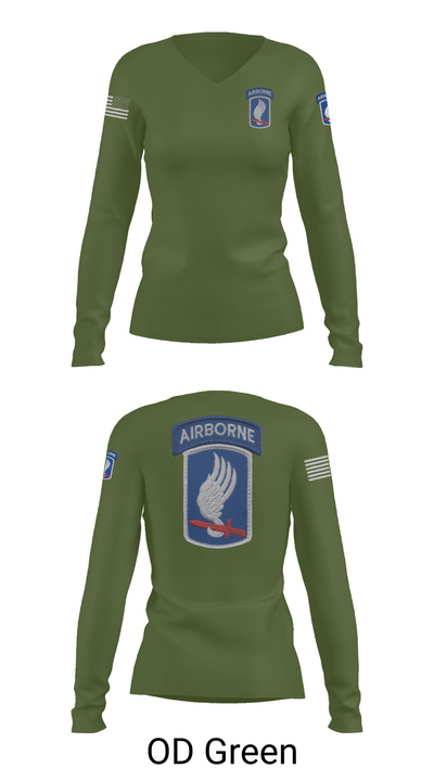 Sky Soldiers 34003392 Women's Long Sleeve V-neck Shirt - 57