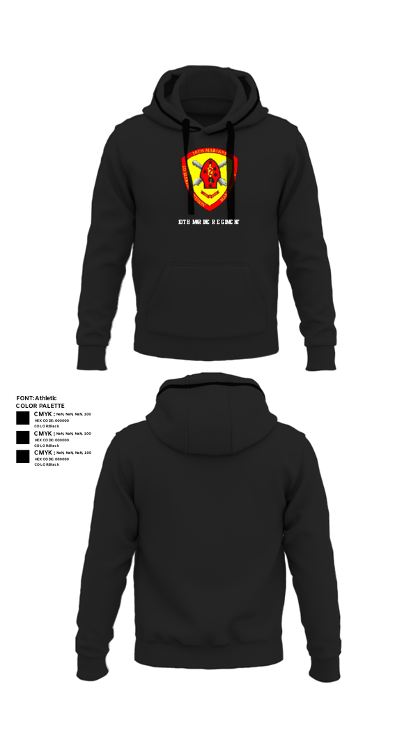 Hoodie, 10th Marine Regiment, Marines, Teamtime, Team time, sublimation, custom sports apparel, team uniforms, spirit wear, spiritwear, sports uniforms, custom shirts, team store, custom team store, fundraiser sports, apparel fundraiser