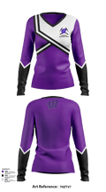 Wilburton High School Cheer 22994282 Women's Long Sleeve V-neck Shirt - 111