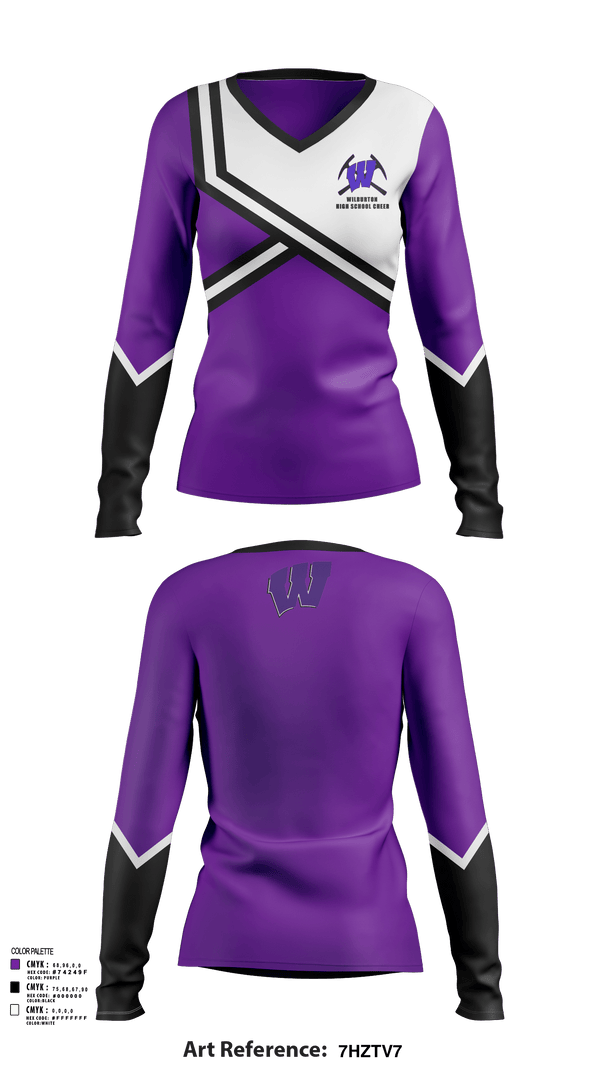 Womens Long Sleeve Vneck Shirt, Wilburton High School Cheer, Cheer, Teamtime, Team time, sublimation, custom sports apparel, team uniforms, spirit wear, spiritwear, sports uniforms, custom shirts, team store, custom team store, fundraiser sports, apparel fundraiser