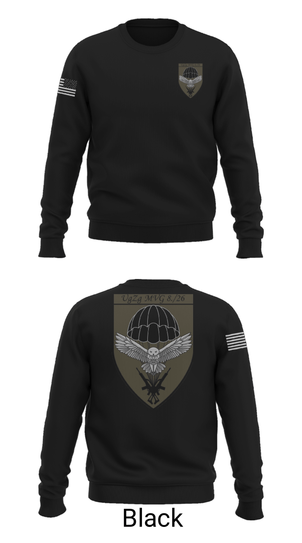 Crew Neck Sweatshirt, 8.FschJgRgt 26, Army, Teamtime, Team time, sublimation, custom sports apparel, team uniforms, spirit wear, spiritwear, sports uniforms, custom shirts, team store, custom team store, fundraiser sports, apparel fundraiser
