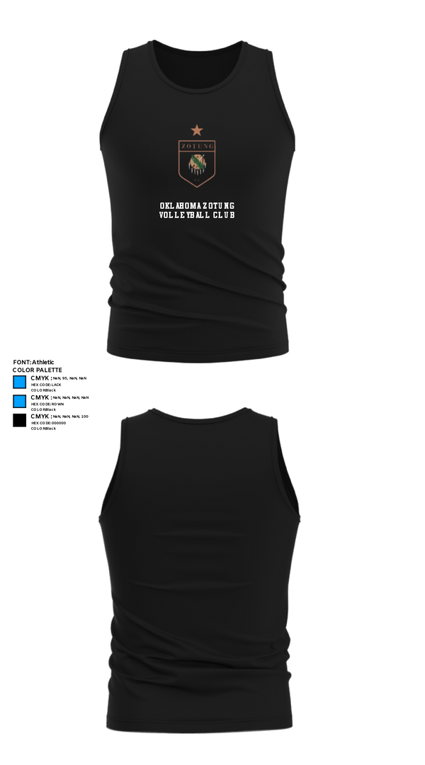 Tank Top, Oklahoma Zotung Volleyball Club, Women's Volleyball, Teamtime, Team time, sublimation, custom sports apparel, team uniforms, spirit wear, spiritwear, sports uniforms, custom shirts, team store, custom team store, fundraiser sports, apparel fundraiser