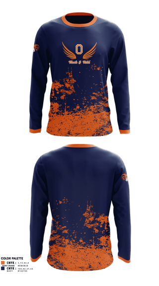 Long Sleeve Performance Shirt, Overbrook High School Track and Field, Track & Field, Teamtime, Team time, sublimation, custom sports apparel, team uniforms, spirit wear, spiritwear, sports uniforms, custom shirts, team store, custom team store, fundraiser sports, apparel fundraiser