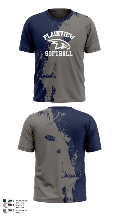 Plainview Softball 28664067 Short Sleeve Performance Shirt - 2