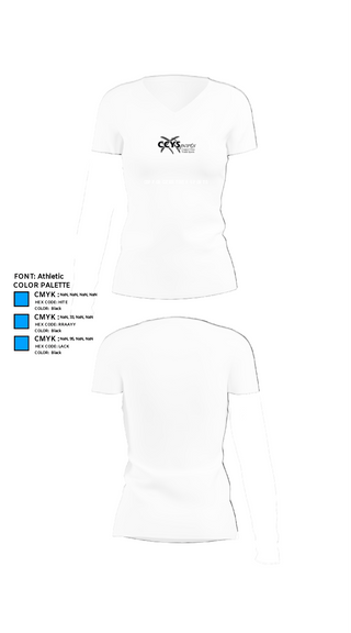 Women's Short Sleeve Vneck Shirt, Copper Cities Youth Sports, Spirit Store, Teamtime, Team time, sublimation, custom sports apparel, team uniforms, spirit wear, spiritwear, sports uniforms, custom shirts, team store, custom team store, fundraiser sports, apparel fundraiser