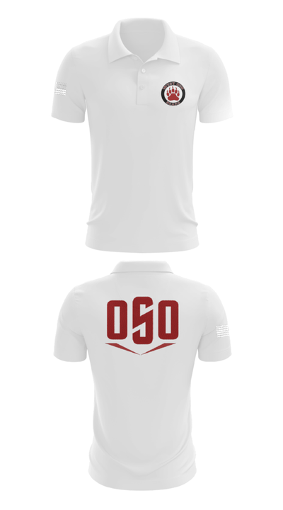 West Oso High School Cheer 34126065 Short Sleeve Performance Polo - 9