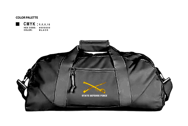 Duffle Bag, State Defense Force, Army, Teamtime, Team time, sublimation, custom sports apparel, team uniforms, spirit wear, spiritwear, sports uniforms, custom shirts, team store, custom team store, fundraiser sports, apparel fundraiser