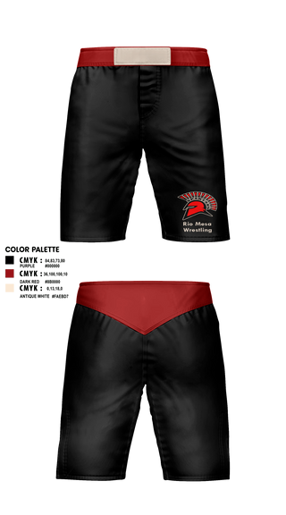 Fight Shorts, Rio Mesa, Wrestling, Teamtime, Team time, sublimation, custom sports apparel, team uniforms, spirit wear, spiritwear, sports uniforms, custom shirts, team store, custom team store, fundraiser sports, apparel fundraiser