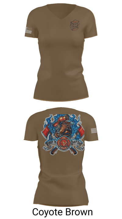 Golden Fire Dept. 85481633 Women's Short Sleeve V-neck Shirt - 8