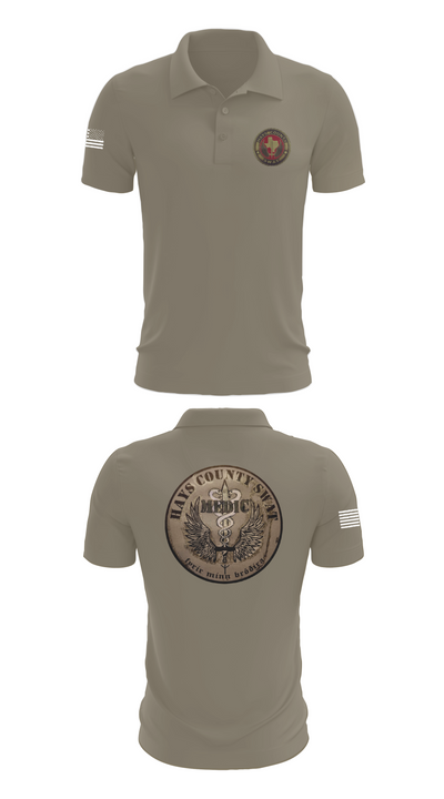 Hays County SWAT 65771365 Short Sleeve Performance Polo - 64
