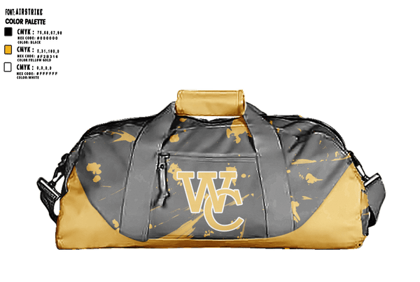 Duffle Bag, West Covina Softball Corp, Softball, Teamtime, Team time, sublimation, custom sports apparel, team uniforms, spirit wear, spiritwear, sports uniforms, custom shirts, team store, custom team store, fundraiser sports, apparel fundraiser