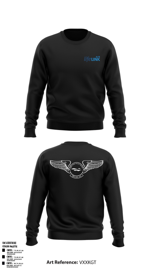 Crew Neck Sweatshirt, LifeLINK AIR, , Teamtime, Team time, sublimation, custom sports apparel, team uniforms, spirit wear, spiritwear, sports uniforms, custom shirts, team store, custom team store, fundraiser sports, apparel fundraiser