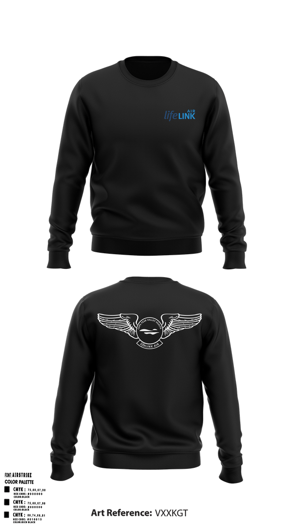 Crew Neck Sweatshirt, LifeLINK AIR, , Teamtime, Team time, sublimation, custom sports apparel, team uniforms, spirit wear, spiritwear, sports uniforms, custom shirts, team store, custom team store, fundraiser sports, apparel fundraiser