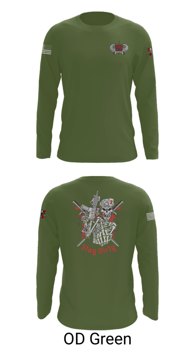 Dirty Deuce 1357112 Long Sleeve Performance Shirt - 46