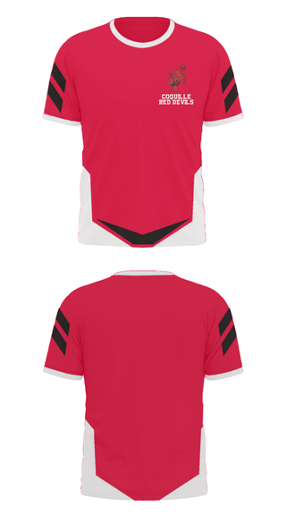 Short Sleeve Performance Polo, Coquille Red Devils, Softball, Teamtime, Team time, sublimation, custom sports apparel, team uniforms, spirit wear, spiritwear, sports uniforms, custom shirts, team store, custom team store, fundraiser sports, apparel fundraiser