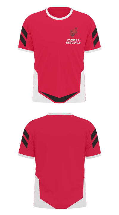 Coquille Red Devils 94588600 Short Sleeve Performance Polo - 37