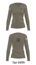 Bonecrushers 66346307 Women's Long Sleeve V-neck Shirt - 77