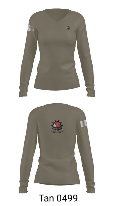 Bonecrushers 66346307 Women's Long Sleeve V-neck Shirt - 77