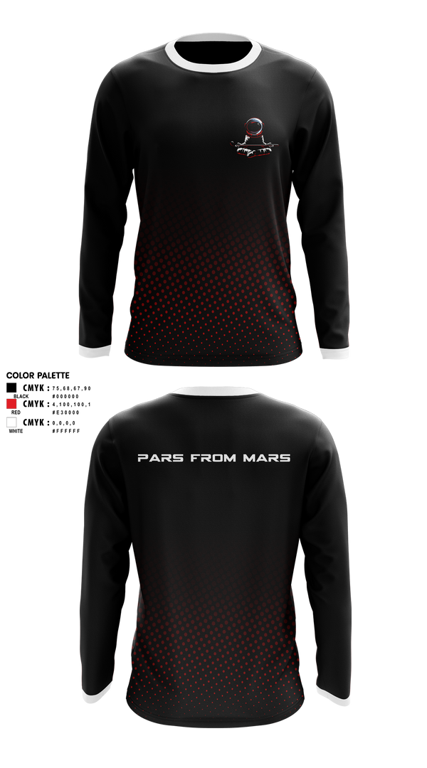 Long Sleeve Performance Shirt, PARS FROM MARS, Golf, Teamtime, Team time, sublimation, custom sports apparel, team uniforms, spirit wear, spiritwear, sports uniforms, custom shirts, team store, custom team store, fundraiser sports, apparel fundraiser