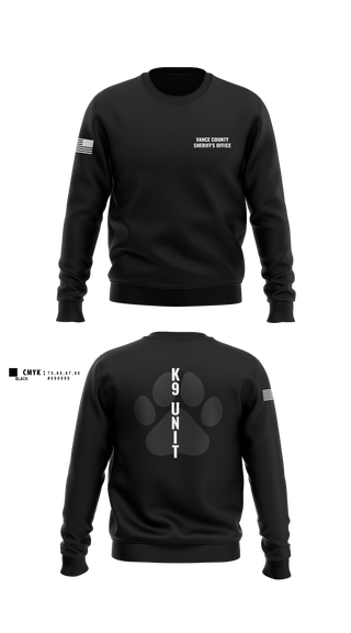 Crew Neck Sweatshirt, Vance County Sheriff's Office  K9 Unit, Police, Teamtime, Team time, sublimation, custom sports apparel, team uniforms, spirit wear, spiritwear, sports uniforms, custom shirts, team store, custom team store, fundraiser sports, apparel fundraiser