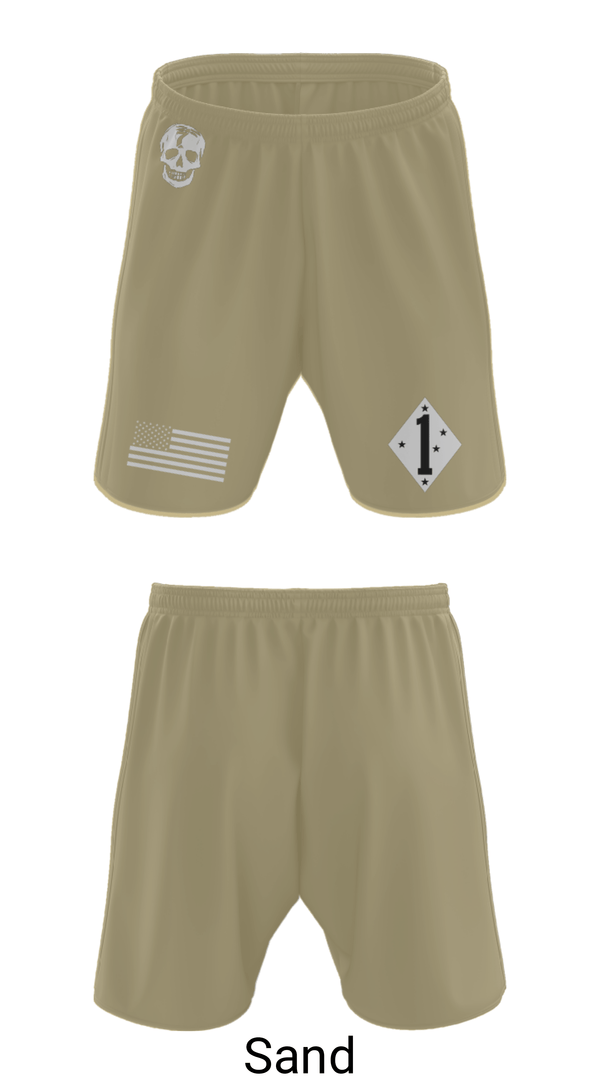 Athletic Shorts With Pockets, 3/7 Kilo 3rd, Marines, Teamtime, Team time, sublimation, custom sports apparel, team uniforms, spirit wear, spiritwear, sports uniforms, custom shirts, team store, custom team store, fundraiser sports, apparel fundraiser