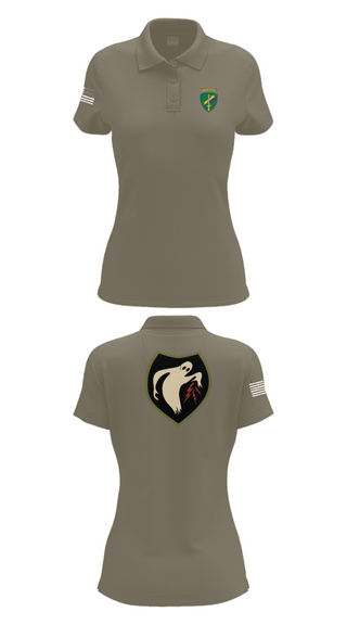 Women's Short Sleeve Performance Polo, 325th Tactical PSYOP Co. (A), Army, Teamtime, Team time, sublimation, custom sports apparel, team uniforms, spirit wear, spiritwear, sports uniforms, custom shirts, team store, custom team store, fundraiser sports, apparel fundraiser