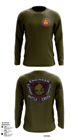 Long Sleeve Performance Shirt, 6th Engineer Support, Marines, Teamtime, Team time, sublimation, custom sports apparel, team uniforms, spirit wear, spiritwear, sports uniforms, custom shirts, team store, custom team store, fundraiser sports, apparel fundraiser