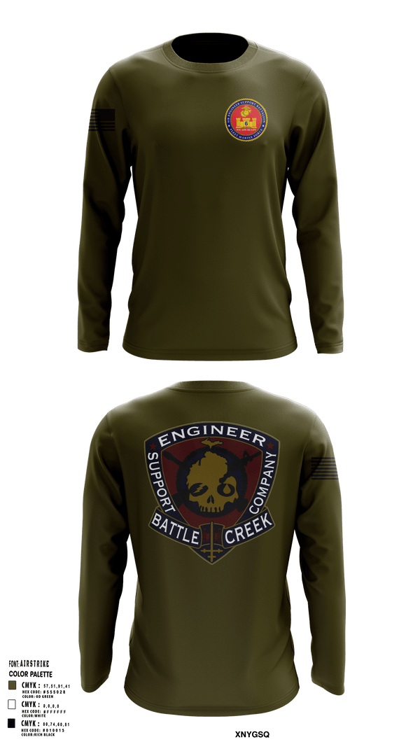 Long Sleeve Performance Shirt, 6th Engineer Support, Marines, Teamtime, Team time, sublimation, custom sports apparel, team uniforms, spirit wear, spiritwear, sports uniforms, custom shirts, team store, custom team store, fundraiser sports, apparel fundraiser