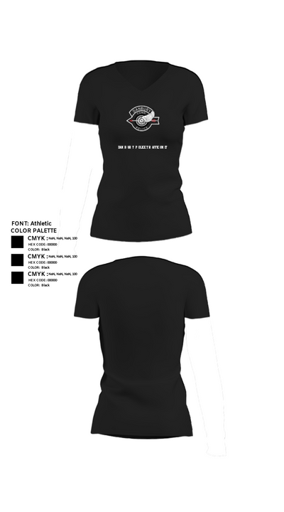 Danbury Police Traffic Unit 20625230 Women's Short Sleeve V-neck Shirt - 23