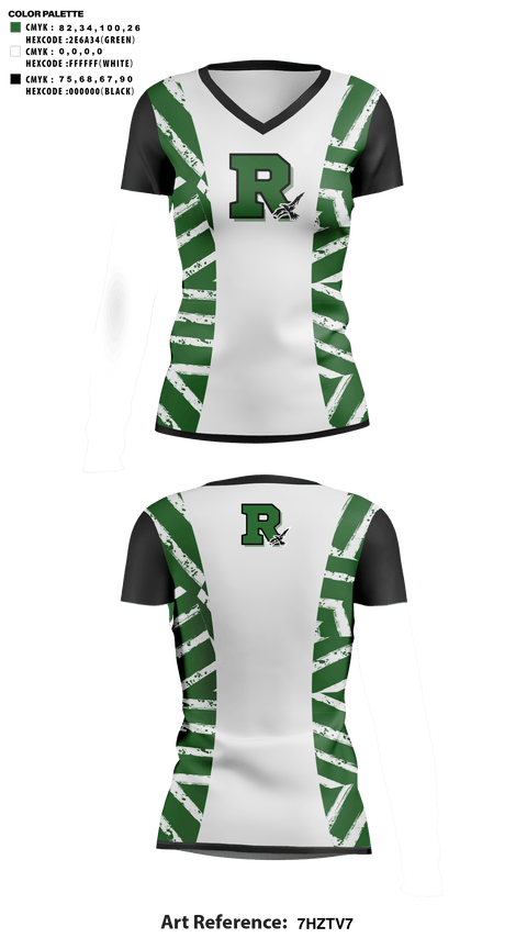 Womens Short Sleeve Vneck Shirt, Rapoport Academy Public School-Meyer High School Volleyball, Women's Volleyball, Teamtime, Team time, sublimation, custom sports apparel, team uniforms, spirit wear, spiritwear, sports uniforms, custom shirts, team store, custom team store, fundraiser sports, apparel fundraiser