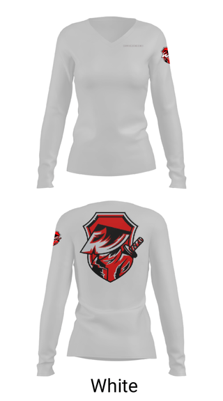 Women's Long Sleeve Vneck Shirt, RockieRed, Men's Basketball, Teamtime, Team time, sublimation, custom sports apparel, team uniforms, spirit wear, spiritwear, sports uniforms, custom shirts, team store, custom team store, fundraiser sports, apparel fundraiser