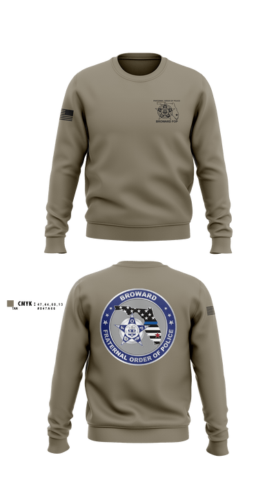 Broward Fraternal Order of Police 91005967 Crew Neck Sweatshirt - 2