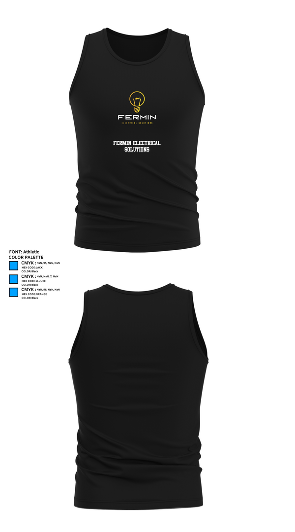 Tank Top, Fermin Electrical Solutions, , Teamtime, Team time, sublimation, custom sports apparel, team uniforms, spirit wear, spiritwear, sports uniforms, custom shirts, team store, custom team store, fundraiser sports, apparel fundraiser