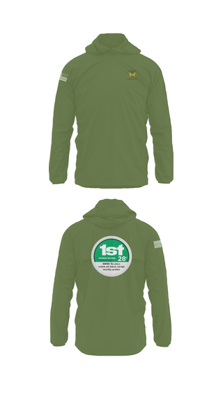 Windbreaker, 28th MP Company, National Guard, Teamtime, Team time, sublimation, custom sports apparel, team uniforms, spirit wear, spiritwear, sports uniforms, custom shirts, team store, custom team store, fundraiser sports, apparel fundraiser