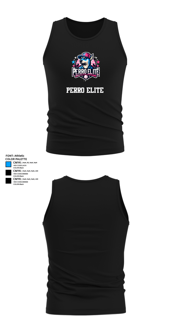 Tank Top, PERRO ELITE, Baseball, Teamtime, Team time, sublimation, custom sports apparel, team uniforms, spirit wear, spiritwear, sports uniforms, custom shirts, team store, custom team store, fundraiser sports, apparel fundraiser