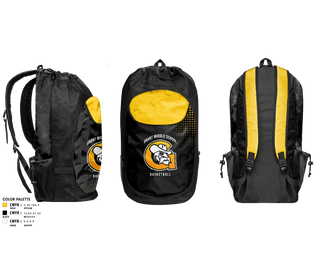 Gear Bag, Grant Middle School Men's Basketball, , Teamtime, Team time, sublimation, custom sports apparel, team uniforms, spirit wear, spiritwear, sports uniforms, custom shirts, team store, custom team store, fundraiser sports, apparel fundraiser