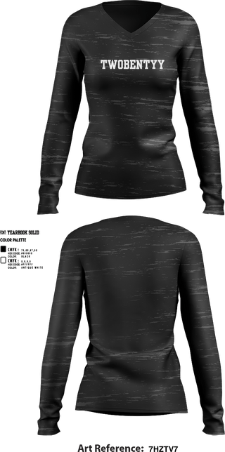 Womens Long Sleeve Vneck Shirt 1, Twobentyy, , Teamtime, Team time, sublimation, custom sports apparel, team uniforms, spirit wear, spiritwear, sports uniforms, custom shirts, team store, custom team store, fundraiser sports, apparel fundraiser